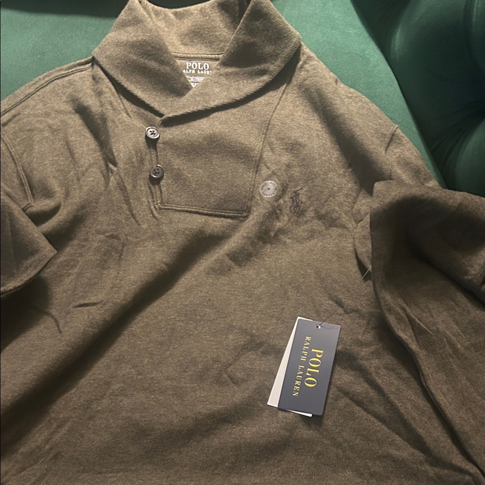 Polo by Ralph Lauren Men's Dark Green Polo Shirt